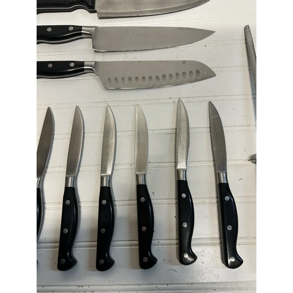 Food knife Block, Cutlery Set